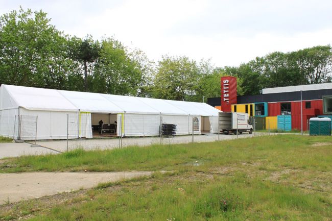 Location de tente de 300m² pour soirée étudiante au Tetris du Havre